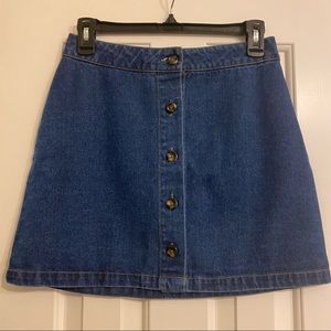 Forever 21 Denim Button Skirt